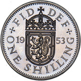 1953 Proof Scottish Shilling - Elizabeth II British  Coin - Superb