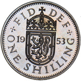 1953 Proof Scottish Shilling - Elizabeth II British  Coin - Superb