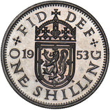 1953 Proof Scottish Shilling - Elizabeth II British  Coin - Superb