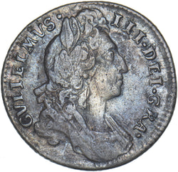 1696 Sixpence - William III British Silver Coin