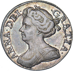 1711 Sixpence - Anne British Silver Coin - Nice