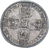 1745 LIMA Sixpence - George II British Silver Coin - Nice