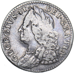 1758 Sixpence - George II British Silver Coin