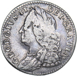 1758 Sixpence - George II British Silver Coin
