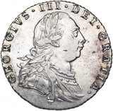 1787 Sixpence - George III British Silver Coin - Nice