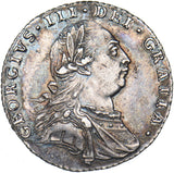 1787 Sixpence - George III British Silver Coin - Very Nice