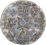 1787 Sixpence - George III British Silver Coin - Very Nice