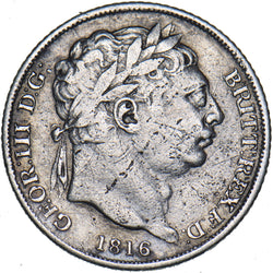 1816 Sixpence - George III British Silver Coin