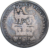 1829 Sixpence - George IV British Silver Coin
