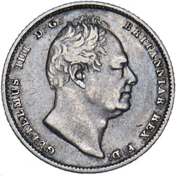 1834 Sixpence - William IV British Silver Coin - Nice