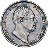 1834 Sixpence - William IV British Silver Coin - Nice