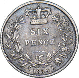 1834 Sixpence - William IV British Silver Coin - Nice