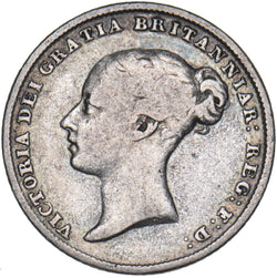 1845 Sixpence - Victoria British Silver Coin