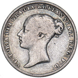 1845 Sixpence - Victoria British Silver Coin