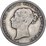 1868 Sixpence (Die no. 8) - Victoria British Silver Coin