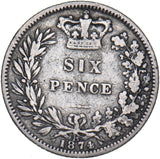 1874 Sixpence (Die no. 25) - Victoria British Silver Coin