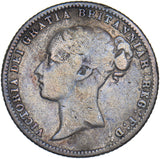 1876 Sixpence (Die no. 12) - Victoria British Silver Coin