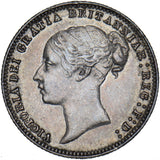 1878 Sixpence (Die no. 5) - Victoria British Silver Coin - Very Nice