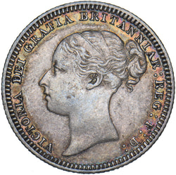 1880 Sixpence - Victoria British Silver Coin - Very Nice