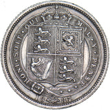 1887 Sixpence - Victoria British Silver Coin