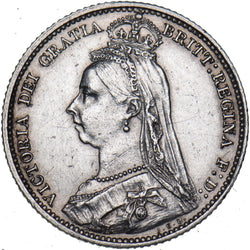 1892 Sixpence - Victoria British Silver Coin - Nice