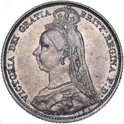 1892 Sixpence - Victoria British Silver Coin - Very Nice