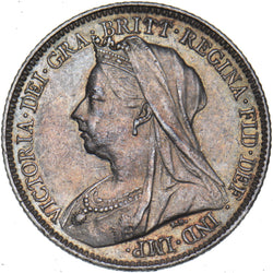 1901 Sixpence - Victoria British Silver Coin - Very Nice
