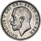 1918 Sixpence - George V British Silver Coin - Very Nice
