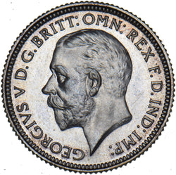 1927 Proof Sixpence - George V British Silver Coin - Superb