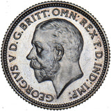 1927 Proof Sixpence - George V British Silver Coin - Superb