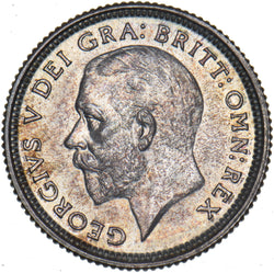 1927 Sixpence - George V British Silver Coin - Superb