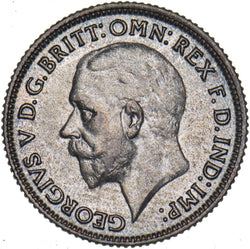 1930 Sixpence - George V British Silver Coin - Very Nice