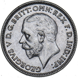 1933 Sixpence - George V British Silver Coin - Very Nice