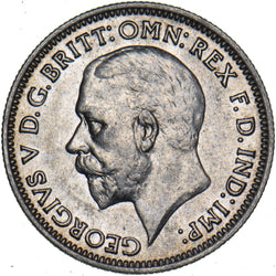 1936 Sixpence - George V British Silver Coin - Very Nice