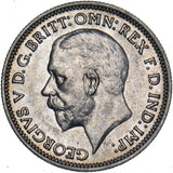 1936 Sixpence - George V British Silver Coin - Very Nice