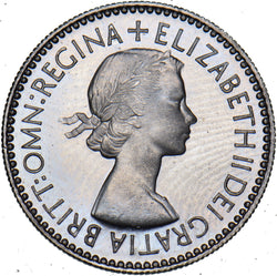 1953 Proof Sixpence - Elizabeth II British  Coin - Superb