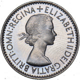 1953 Proof Sixpence - Elizabeth II British  Coin - Superb