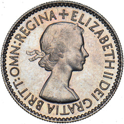 1953 Proof Sixpence - Elizabeth II British  Coin - Superb