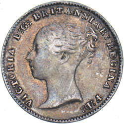 1845 Threepence - Victoria British Silver Coin - Nice