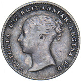 1850 Threepence - Victoria British Silver Coin