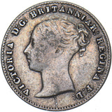 1858 Threepence - Victoria British Silver Coin