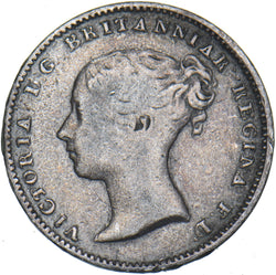 1861 Threepence - Victoria British Silver Coin