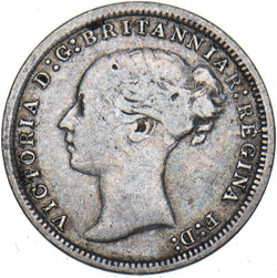 1867 Threepence - Victoria British Silver Coin