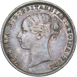 1880 Threepence - Victoria British Silver Coin - Nice