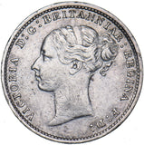 1886 Threepence - Victoria British Silver Coin - Nice