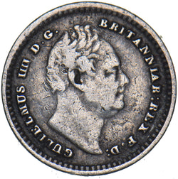 1834 Threehalfpence - William IV British Silver Coin