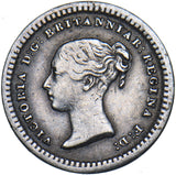 1843 Threehalfpence - Victoria British Silver Coin - Nice