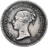 1843 Threehalfpence - Victoria British Silver Coin