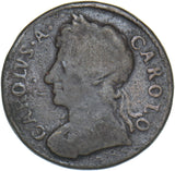 1674 Farthing - Charles II British Copper Coin