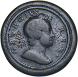 1720 Farthing - George I British Copper Coin
